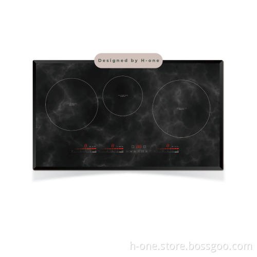 High-Power 3 Burner Induction Cooktop 9 Heating Levels 6700W 78cm